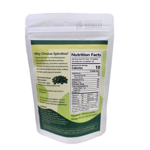 Organik <span class=keywords><strong>Spirulina</strong></span> Tozu/Kapsülleri OEM 250mg/<span class=keywords><strong>500mg</strong></span> <span class=keywords><strong>Spirulina</strong></span> Tableti - Product Image 2