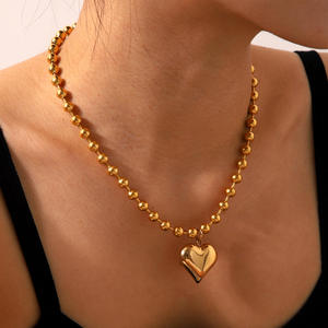 Collier pendentif de mode pour femme, bijoux fins, ensemble de colliers en acier inoxydable, bijouterie - Product Image 2
