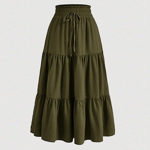 <span class=keywords><strong>Falda</strong></span> Elegante de Verano 2025, Estilo Bohemio, Línea A, con <span class=keywords><strong>Capas</strong></span>, para Mujer - Product Image 4