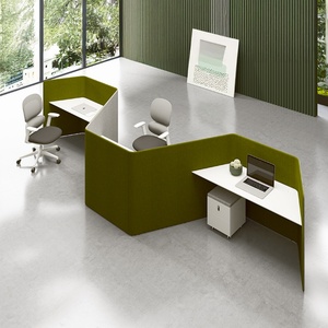 ODM Service Modular Linear Office Cubicle Workstation for Startup Studio High-Density Office 4 Module Design - Product Image 2