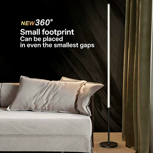 Lámpara de Pie LED Estilo Nórdico, Minimalista, para Sala de Estar o Dormitorio, Control Táctil, Luz Blanca Cálida, Impermeable, Regulable, Cuidado de la Vista - Product Image 3