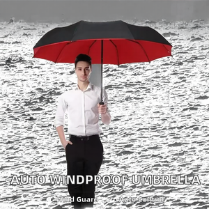 Sturdy Fully Automatic 10 Bone Three-Folding <b>Umbrella</b> <b>Windproof</b> Sunproof Rainproof Dual-Use Business Folding <b>Umbrella</b> - Product Image 2