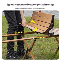 Table de barbecue portable pliable pour camping, pique-nique, marché nocturne, stand de vente, mobilier rectangulaire facile à ranger pour voiture