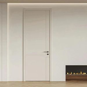 Porte intérieure en MDF laminé de haute qualité personnalisé à bas prix Porte intérieure en MDF massif Porte intérieure moderne pour chambre intérieure Porte affleurante - Product Image 6