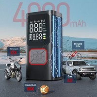 Gonfleur de pompe à air portable à double écran pour voiture avec charge sans fil ABS Fonction de banque d'énergie Nouveau design Boîte emballée