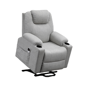 Sillón <span class=keywords><strong>Reclinable</strong></span> Eléctrico de Cuero con Doble Motor y Respaldo Ajustable, con Función de Masaje, para Personas Mayores, Venta al Por Mayor - Product Image 2