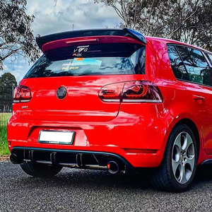 Spoilers de voiture Factory Direct PP Plastic Carbon Fiber Looks GTR Style Rear Roof Spoiler Wing for <span class=keywords><strong>Golf</strong></span> 6 MK6 GTI 2008-2013 - Product Image 4