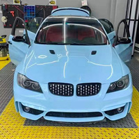 Pièces automobiles E90 E92 E93 M3 M4 Style Kits de carrosserie Pare-chocs avant et arrière Jupe latérale Ailes Kit de carrosserie de tuyau d'échappement pour BMW 2005-2012