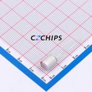 ตัวเก็บประจุแบบแข็ง RS471M100E080R1Z00ZZ แบบ Through-hole (THT), ขนาด D6.3xL8 มม. 470uF 20% 10V - Product Image 1