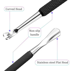 Empujador de Cutículas de Acero Inoxidable de Doble Cabeza, Herramienta Profesional para el Cuidado de las Uñas, Empujador de Cutículas para Manicura y Pedicura, Juego de 6 Piezas - Product Image 4