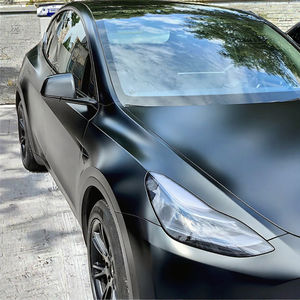 Film de protection de voiture en <span class=keywords><strong>vinyle</strong></span> noir satiné céramique PET TPU moulé en gros, 1,52 x 18 m/5 x 60 pi, un rouleau complet, directement de l'usine, autocollants de voiture en PET - Product Image 3