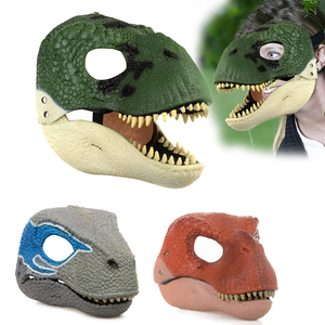 Máscara de dinosaurio de mandíbula móvil de dragón 3D, decoración de dinosaurio de mandíbula móvil para fiesta de Halloween, decoración de máscara de Cosplay, juguete divertido - Product Image 6