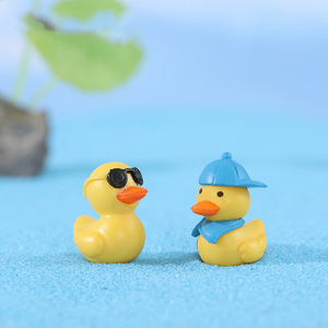 Figuras de Animales de Dibujos Animados en 2 Estilos, Mini Patos Decorativos, Manualidades de Plástico para Jardín, Escritorio, Hogar, Decoración de Bonsáis - Product Image 5