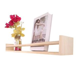 Wooden <b>Wall</b>-<b>Mounted</b> Storage Rack 33x15x85cm Rectangle Living Room Organization <b>Shelf</b> - Product Image 5