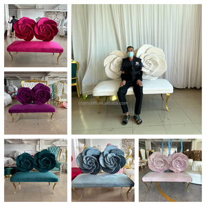 SMOOTH Rose Back Boda Eventos Sofá Decoración <span class=keywords><strong>Amor</strong></span> Asiento Sofá Todos los colores disponibles Novia y novio Boda Escenario Sofás - Product Image 5