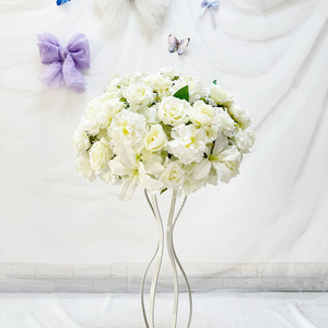 Customization <b>Flower</b> Ball <b>Artificial</b> <b>Flower</b> <b>Hydrangea</b> Rose Magnolia Wedding Table Centerpieces Decoration Floral Arrangement - Product Image 2