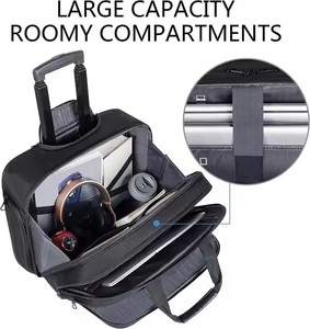 Maletín con Ruedas Personalizado, Maletín Resistente para Portátil, Bolsa de Viaje con Ruedas RFID, Maleta de <span class=keywords><strong>Piloto</strong></span>, Mochila de Viaje - Product Image 4