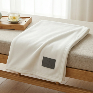 Wholesale Flannel <b>Baby</b> and Adult <b>Blankets</b> Custom Hotel Logo Bulk Supply for Nursery Guest Room and Hospitality Multi Use - Product Image 1