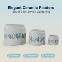 Pot de fleurs en céramique moderne, finition émaillée, léger, durable, petite taille, pour l'intérieur/le bureau, pour les fleurs/plantes vertes