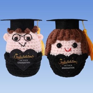 ตุ๊กตาโครเชต์เสริมพลังบวก ของขวัญวันคริสต์มาส วันวาเลนไทน์ ของขวัญรับปริญญา ขายดีปี 2025 - Product Image 1