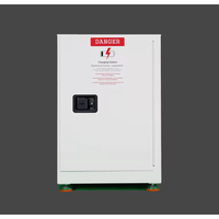 Armoire de charge intelligente ignifuge en acier galvanisé à double paroi pour le stockage de batteries avec IP54 et 8 prises