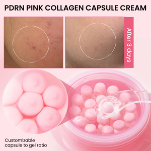 Crème hydratante éclaircissante OEM, améliore le teint inégal, formule à l'acide hyaluronique, à la niacinamide, PDRN, ADN de saumon, collagène en capsules - Product Image 6