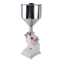 Machine de remplissage manuelle A03 pour flacons en plastique de 50 ml, petite machine de remplissage manuelle pour crème cosmétique, huile d'olive, miel liquide, pots