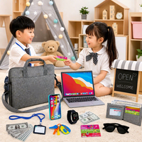 Trousse de Maquillage Princesse pour Filles : Jouets de Rôle et de Simulation avec Rouge à Lèvres, Pinceau et Ombre à Paupières