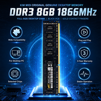 Mémoire RAM DDR3 8 Go 1866 MHz ECC PC3-14900 240PIN DIMM Kim MiDi pour PC, mise à niveau informatique, jeu stable