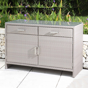 Hotel &amp; Restaurant Dining Room Furniture Versatile 2/3 Door Rattan <strong>Wicker</strong> <strong>Sideboard</strong> for Home Living Room Kitchen &amp; Bathroom - Product Image 3