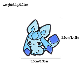Badge en métal de dessin animé Pokémon Eevee, Broche en alliage Pokémon, Épingle d'accessoire pour sac à dos - Product Image 4