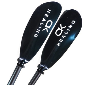 Pagaie de kayak Ok Healing 2,1-3 m pliable noire légère en fibre de verre pour usage récréatif - Product Image 3