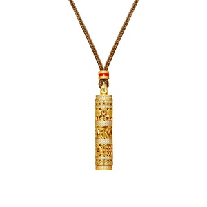 FYXL1295S Niche High-End 18K Gold Plated Zircon Pendant Necklace for Women New 2026 Style Hiphop Party Jewelry - Product Image 4