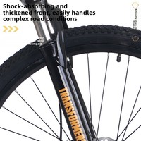 Vélo de montagne pour fille, cadre en alliage d'aluminium, freins à disque doubles, suspension souple, pour homme, tout-terrain, 21-24 vitesses, amortisseur, pour jeunes