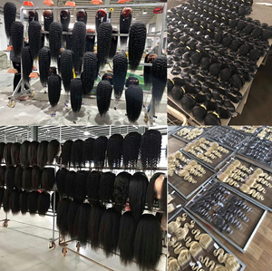 Perruque en cheveux humains vierges bruts, ondulée, 32 pouces, 13x4 13x6, 100% brésilienne, avec dentelle transparente, pour femmes noires - Product Image 6