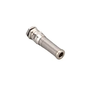OUORO NPT1/4 (3-6.5mm) anti bending metal joint spring metal spiral strain relief cable glands connector