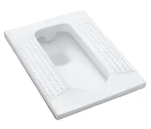 中国蹲式厕所与冲洗蹲便器卫生洁具 WC 陶瓷平底锅