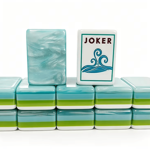 Fichas de Mahjong Americanas de Lujo, Grabadas en Cerámica de 4 Capas, Portátiles, para Entretenimiento, Fiestas, Vacaciones en la Playa, para Adultos - Product Image 6