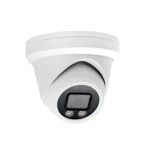 Support plug and play with HIK POE NVR 6MP/5MP Colorvu turret poe ip camera, with 2.8mm F1.0 true starlight lens