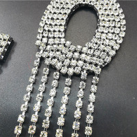 Lettres en strass à repasser sur les vêtements, 26 pièces, A-Z, appliques brodées avec des glands, autocollants pour vêtements