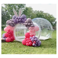 Dôme gonflable transparent en PVC écologique, tente à bulles, tunnel individuel pour enfants, installation facile, fête d'anniversaire