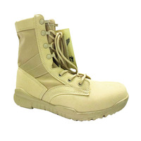 Bottes de combat ultra-légères respirantes pour hommes, couleur coyote brun et noir, bottes tactiques de camping