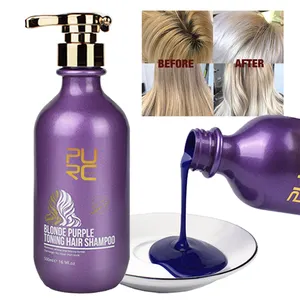 Оптовая продажа фиолетовый цвет волос шампунь для светлых волос Серебряный шампунь фиолетовый шампунь