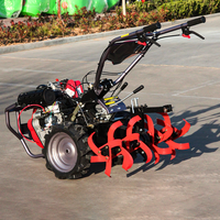 Motoculteur diesel, moteur 4 temps, 12 ch, outils de labourage rotatif, de creusement de fossés et de désherbage, mini cultivateur autopropulsé à poussée manuelle