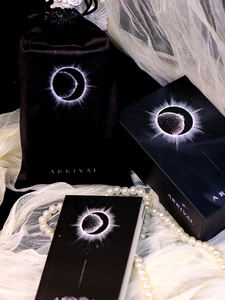 Arrival Tarotkarten, 78-teiliges Tarotkarten-Set aus schwarzem Kernpapier, Weite Star Ling Carlo Karten, wunderschön - Product Image 1