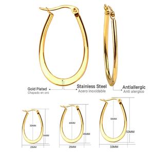 Ason Fashion - Pendientes de Aro con Forma de Estrella, Sencillos y Económicos, Chapados en Oro de 18K, Acero Inoxidable, Pendientes Finos Personalizados, Joyería de Regalo para Mujer - Product Image 4