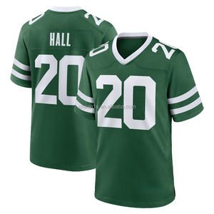 Jersey de Fútbol Americano de los New York Jets Bordado al por Mayor # 5 Garrett Wilson # 7 Justin Fields # Uniforme de Fútbol Americano de Breece Hall Número 20 - Product Image 3