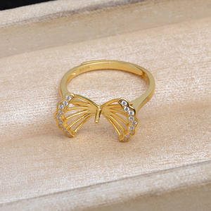 Anillo Abierto Hecho a Mano JG5936, Accesorios para Joyería de Perlas, Plata S925, Soporte para Anillo de Girasol, Semi-Acabado, 12-14, 3mm - Product Image 4