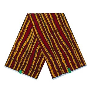 V1462 Tissu <span class=keywords><strong>africain</strong></span> en coton véritable imprimé, couleur or <span class=keywords><strong>rouge</strong></span>, grand format, <span class=keywords><strong>pagne</strong></span> wax <span class=keywords><strong>africain</strong></span>, imprimé Ankara - Product Image 1