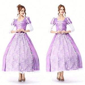 Halloween Rôle Cosplay Classique Princesse Blanche Neige Beauté Aurore Costume Femmes Robe de Princesse pour Adulte - Product Image 4